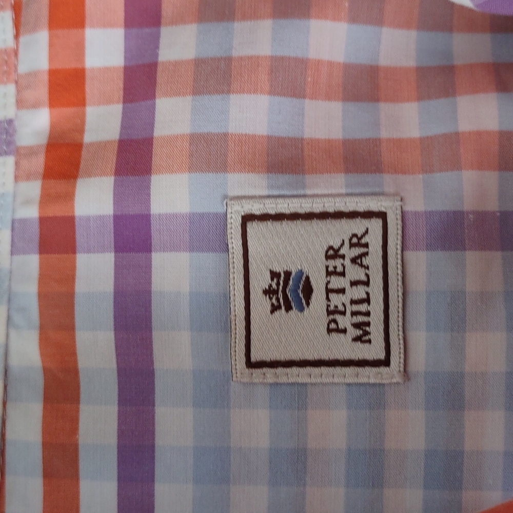Peter Millar Plaid Dress Shirt - Picture 2 of 4